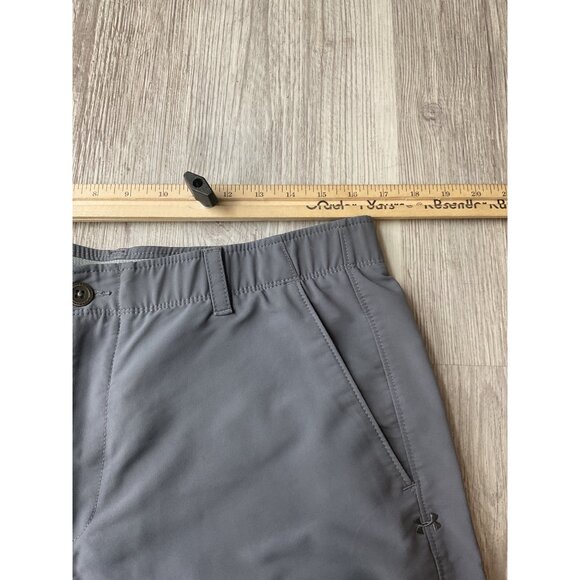 Under Armour Mens Loose Fit Shorts Size 36 Grey - Picture 4 of 7